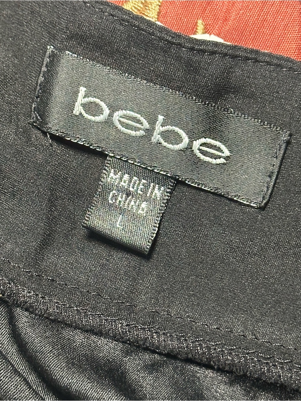bebe Black Embroidered V-Neck Camisole - Picture 4 of 4